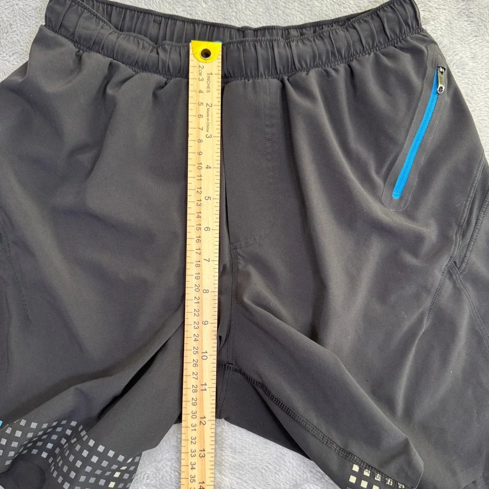 Lululemon Athletic Shorts Mens Small Black Blue 6.5